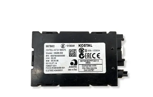 Mitsubishi Outlander Keyless (KESSY) go control unit/module 8637B602 K9499002 10106249