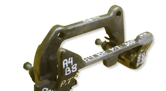 Audi A4 S4 B8 8K Brake caliper pad carrier rear 0822C
