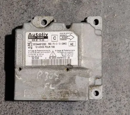 Peugeot 307 Airbag control unit/module 9654491280 606877500