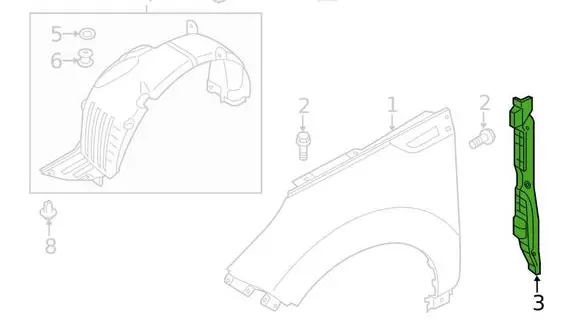 KIA Soul Front sound insulation 84142-B2000 84142B2000