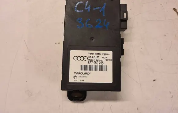 Audi A3 S3 A3 Sportback 8P Sunroof control unit/module 8P7959255 H14S100 33510902