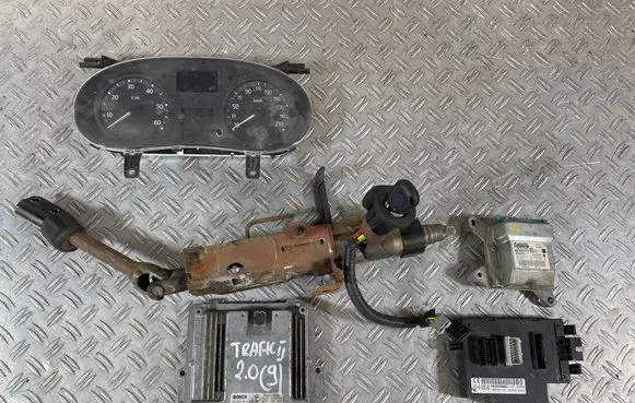 Renault Trafic II (X83) Engine ECU kit and lock set 0281014648
