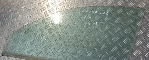 Mazda 626 Front door window glass four-door E643R00014