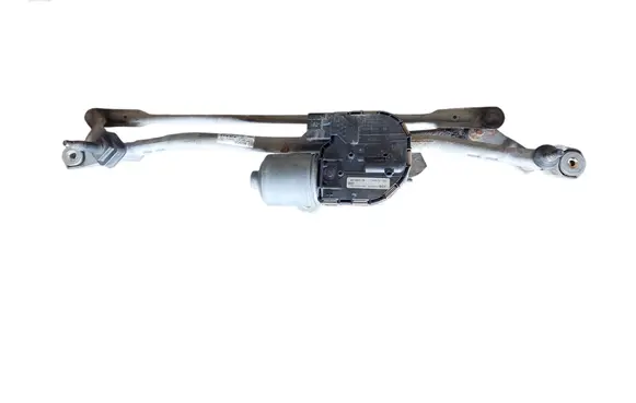 Front wiper linkage and motor