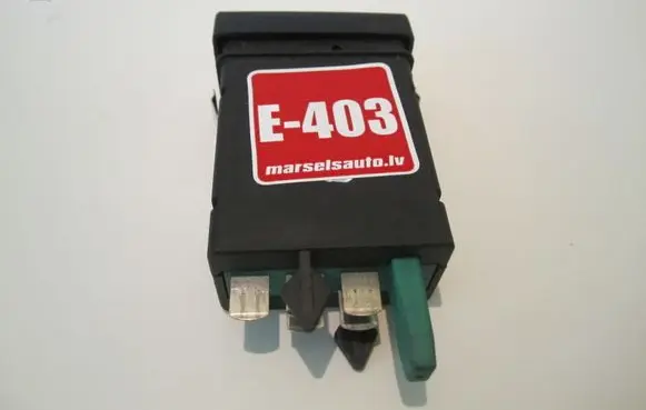 Seat heating switch