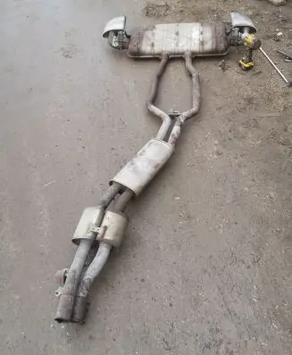 Volkswagen Touareg II Muffler/silencer 2055696500 7P6253681S 7P6253681