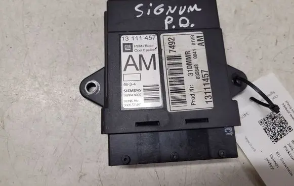 Opel Signum Door control unit/module 13111457 5WK46002 360572197