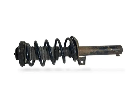 Front shock absorber with coil spring