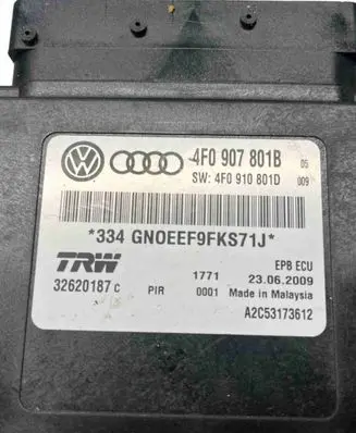 Audi A6 S6 C6 4F Hand brake control module 4F0907801B