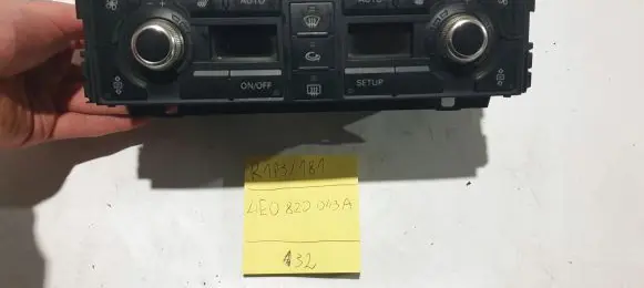 Audi A8 S8 D3 4E Climate control unit 4E0820043A