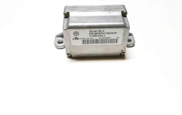 Volkswagen Touareg I ESP acceleration yaw rate sensor 7E0907652A 10098503034 448801001021