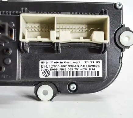Volkswagen Golf VI Interior fan control switch 3C8907336AB