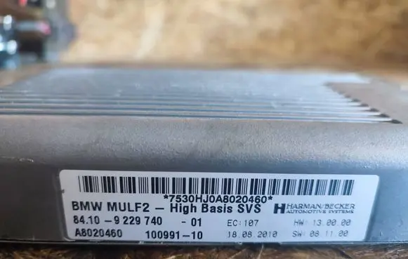 BMW 5 GT F07 Bluetooth control unit module 9229740 A8020460 10099110