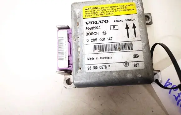 Volvo S40, V40 Airbag control unit/module 30611294 0285001147