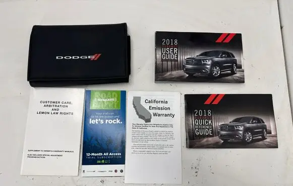 Dodge Durango Owners service history hand book 18WD926AA