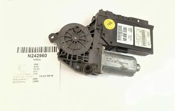 Audi A8 S8 D3 4E Rear door window regulator motor 4E0959802C 982736102 982738102