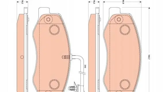 Renault Master III Brake pads (rear) GDB1885
