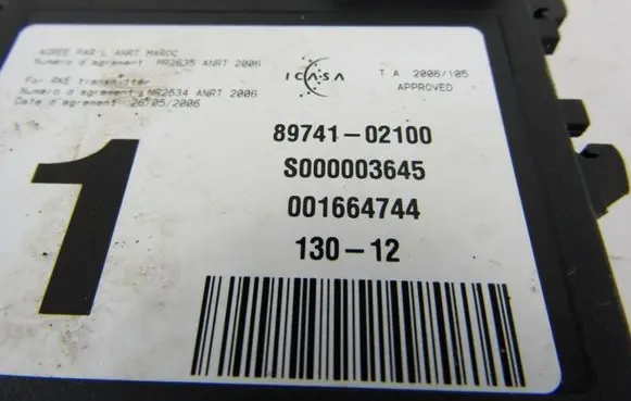 Toyota Auris 150 Other control units/modules 8974102100