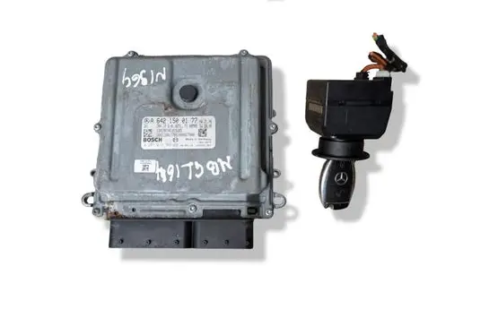 Mercedes-Benz GL X164 Engine ECU kit and lock set 0281013769 A6421500177