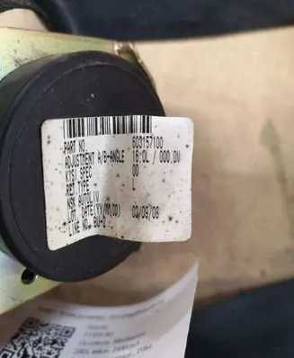 Mazda 3 I Front seatbelt 6033305 603157400A 603157100