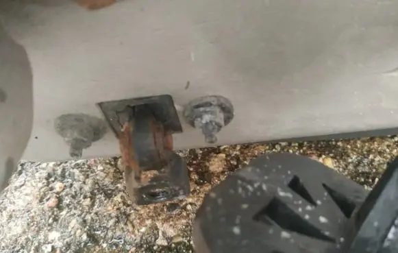 Cadillac SRX Rear door check strap stopper