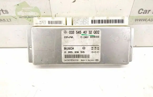 ESP (stability system) control unit