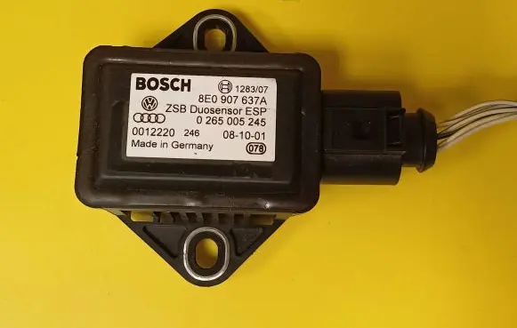 Audi A4 S4 B6 8E 8H ESP acceleration yaw rate sensor 8E0907637A 0265005245