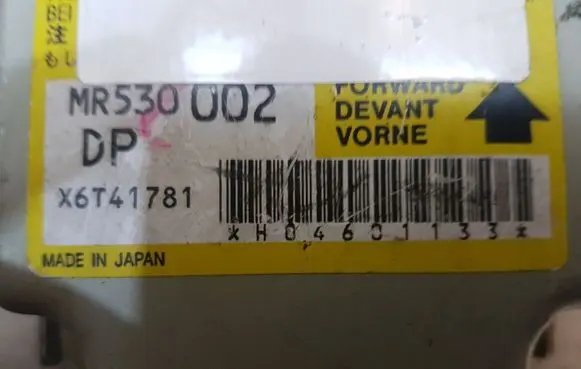Mitsubishi Montero Airbag control unit/module MR530002 X6T41781