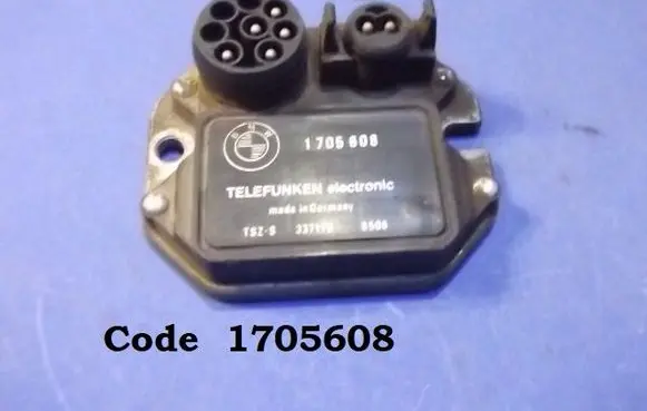 BMW 3 E30 Ignition amplifier control unit 1705608