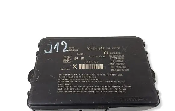 Land Rover Range Rover Evoque L538 Keyless (KESSY) go control unit/module FK7219H440AF