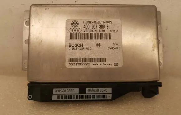 Audi A8 S8 D2 4D ESP (stability system) control unit 4D0907389E DKCS19010220 0265109460