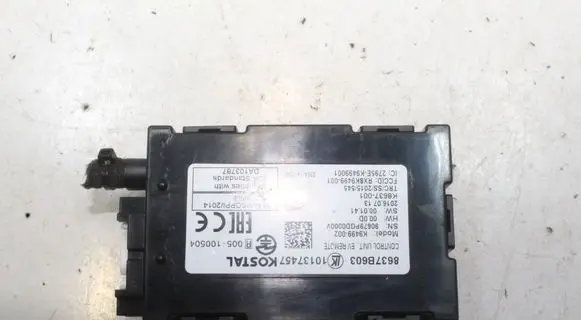 Mitsubishi Outlander Keyless (KESSY) go control unit/module 8637B603