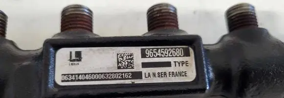 Ford Focus C-MAX Fuel main line pipe 9654592680