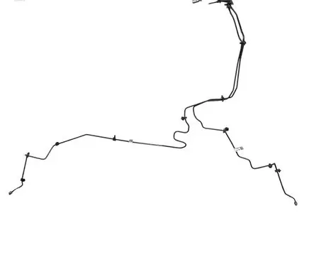 Ford Bronco Brake line pipe/hose LX612C008AC LX612265AB