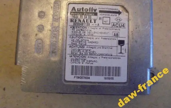 Renault Scenic II - Grand scenic II Airbag control unit/module 8200481139