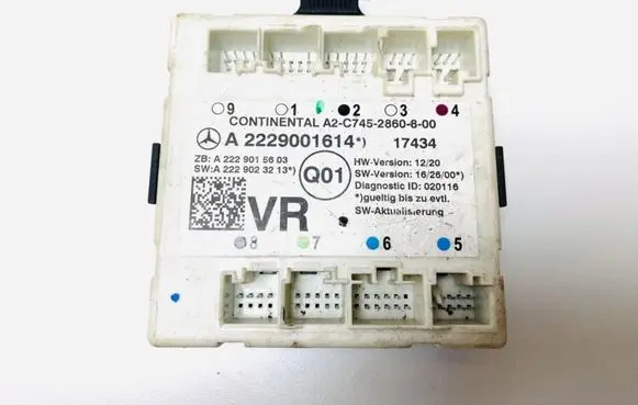 Mercedes-Benz C W205 Door control unit/module A2229001614 2229001614 A2229015603