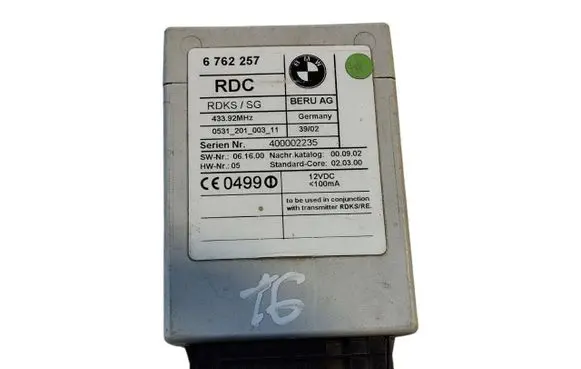 BMW 7 E65 E66 Tire pressure sensor 6762257 053120100311