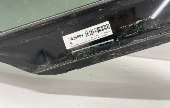 BMW 3 G20 G21 Rear vent window glass 7425084 43R004529