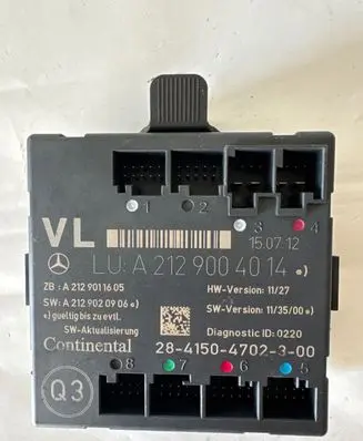 Mercedes-Benz C W204 Door control unit/module A2129004014 A2129011605 A2129020906