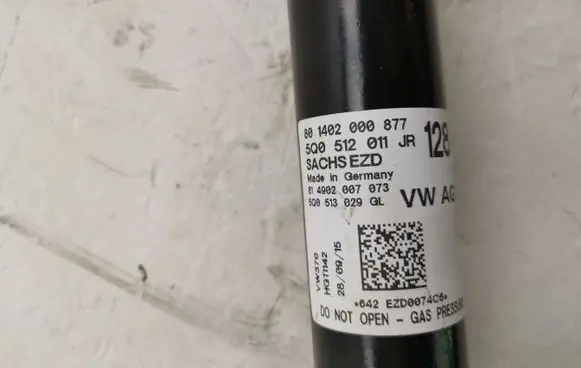 Rear shock absorber/damper