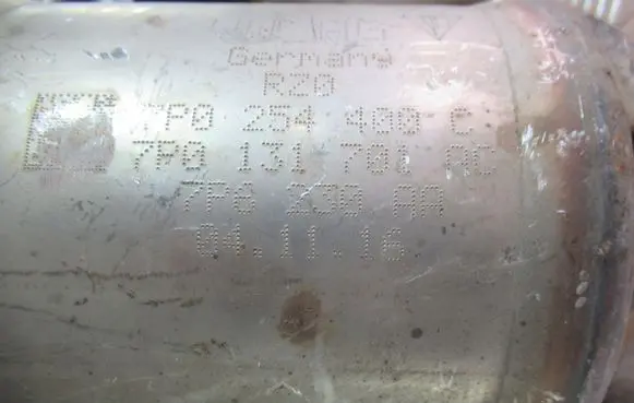 Volkswagen Touareg II Catalyst/FAP/DPF particulate filter 7P0254400C