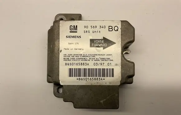 Opel Vectra B Airbag control unit/module 90569340 5WK4175 BQS0165883A