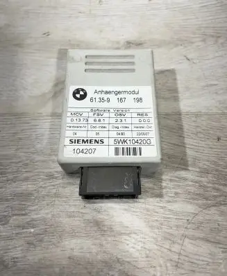 BMW 5 E60 E61 Tow bar trailer control unit/module 9167198 104207 5WK10420G