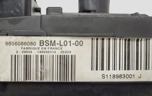 Peugeot 407 Comfort/convenience module 9656086080 S118983001J BSML0100