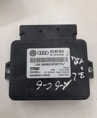 Audi A6 S6 C6 4F Hand brake control module 4F0907801A 4F0910801B