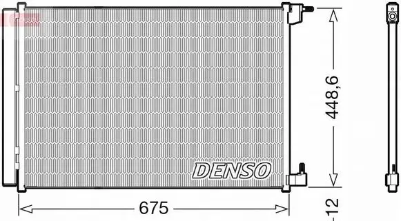 Mercedes-Benz CL C215 A/C cooling radiator (condenser) A0995000454
