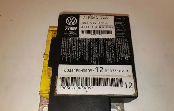 Volkswagen PASSAT B6 Airbag control unit/module 3C0909605M