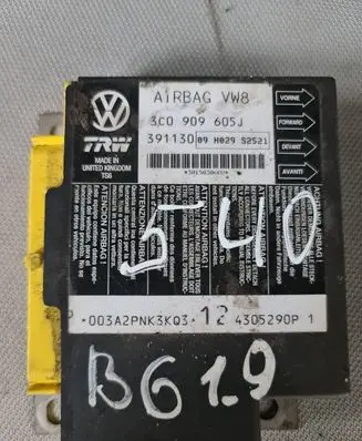 Volkswagen PASSAT B6 Airbag control unit/module 3C0909605J 4305290P 391130