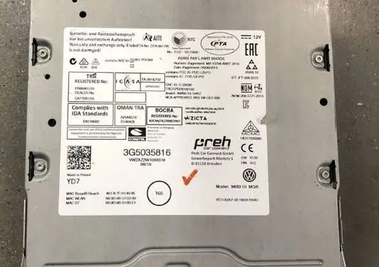 Volkswagen PASSAT CC Other control units/modules 3G5035816