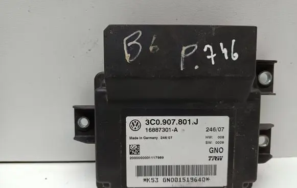 Volkswagen PASSAT B6 Hand brake control module 3C0907801J 16887301A GN00151964